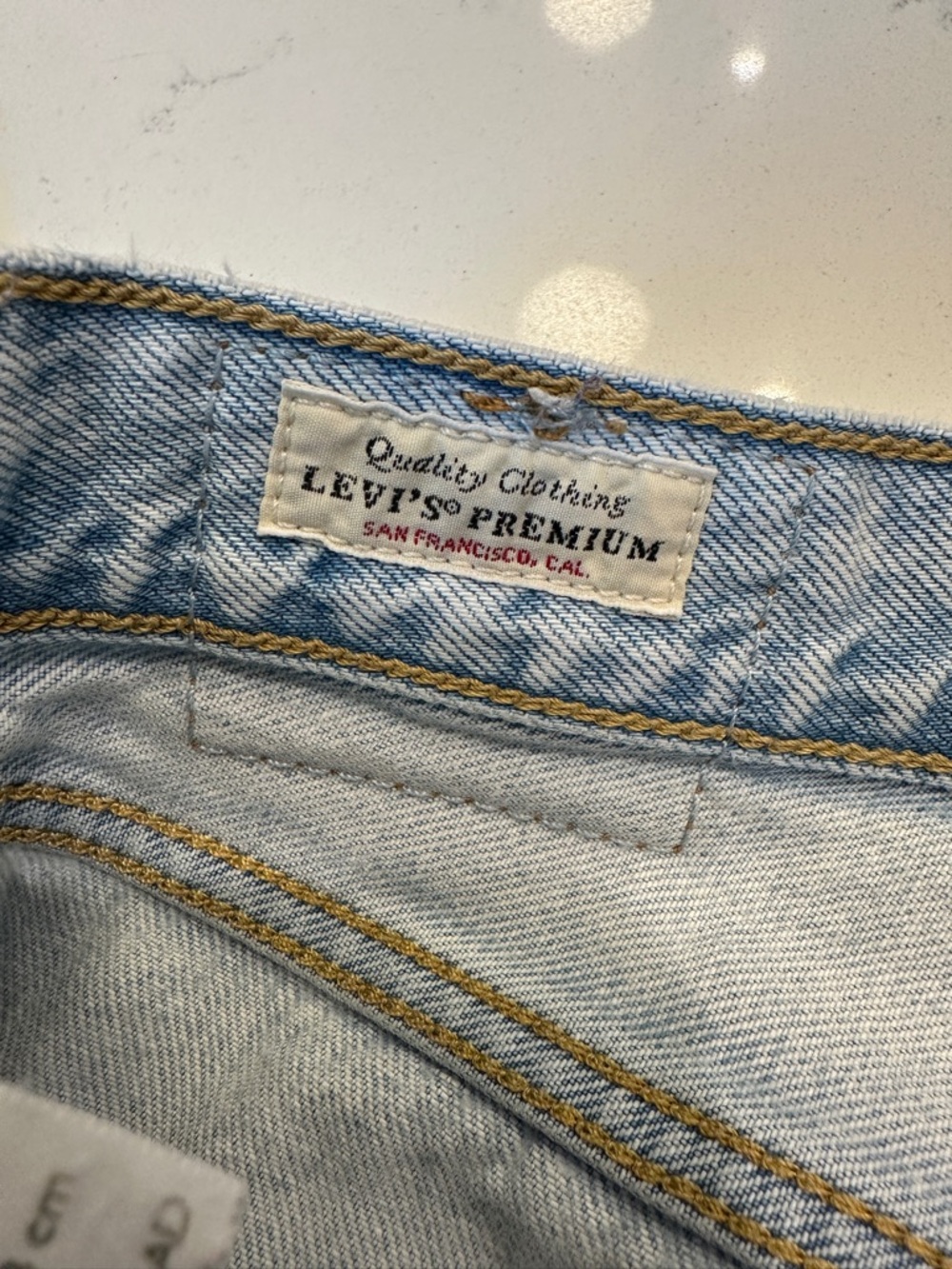 Levi Strauss Light Wash Ribcage Straight Ankle Jeans size 27 - Picture 6 of 9